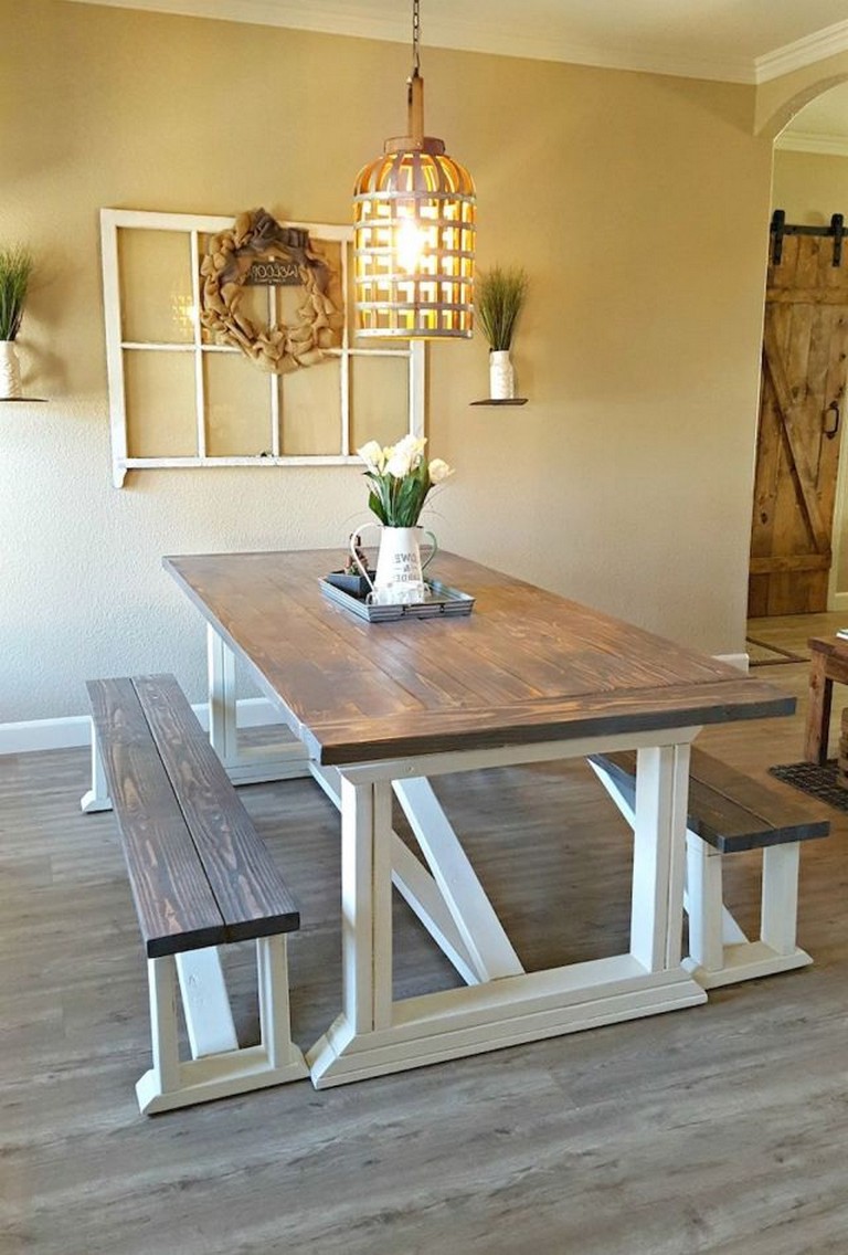85+ Best Farmhouse Dining Table Decor Ideas - Page 3 of 3