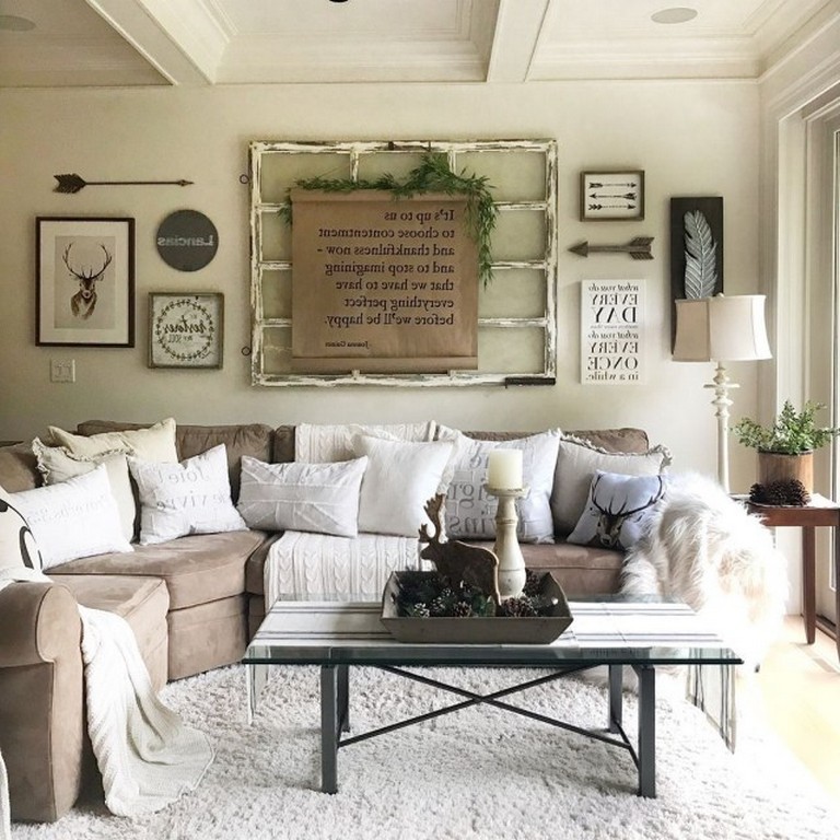 30+ Top Farmhouse Living Room Decor for Winter - Page 23 of 30