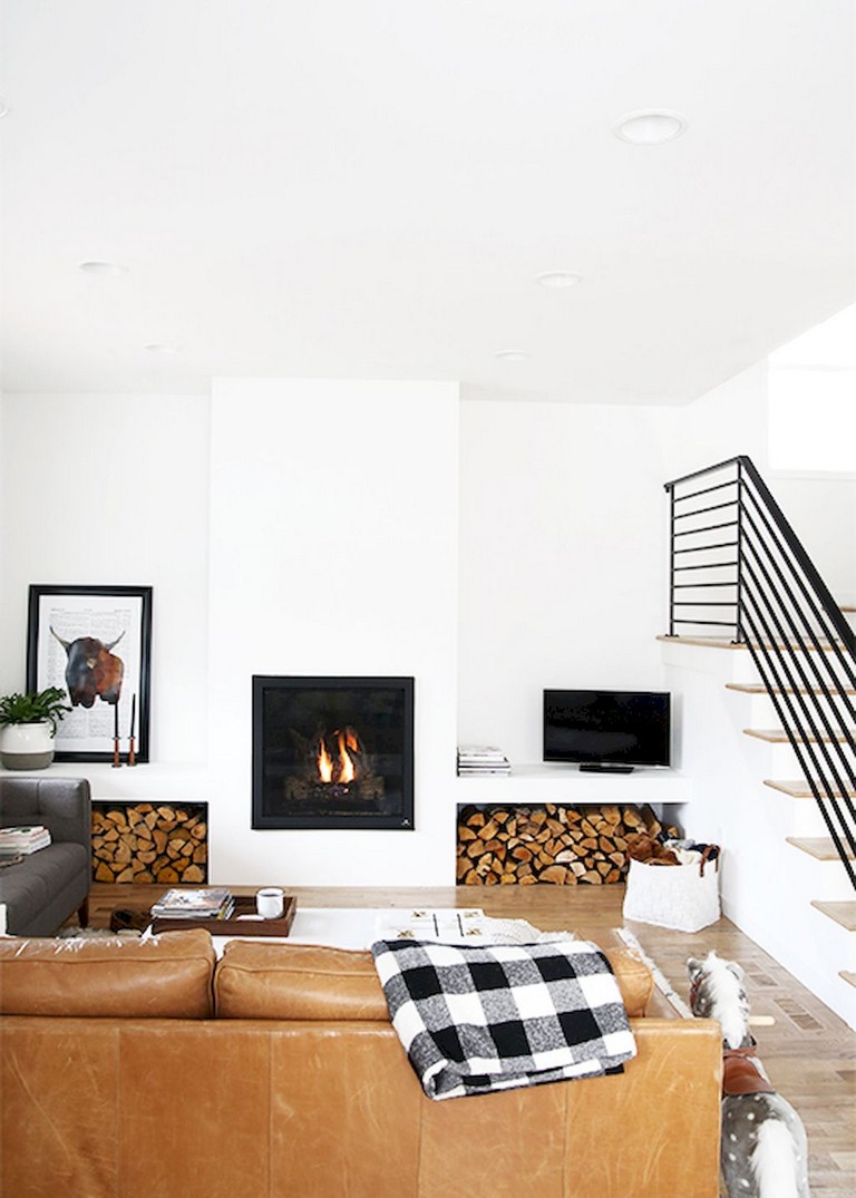 scandinavian fireplace 