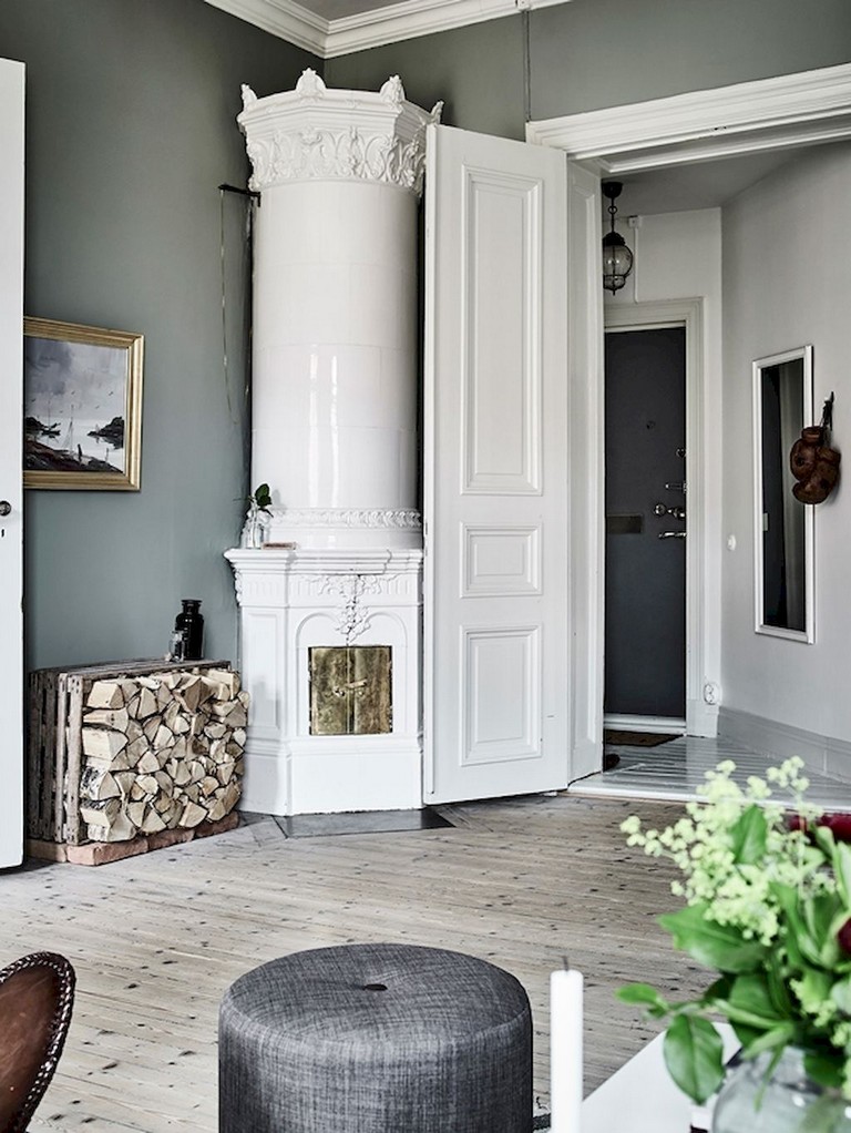 64+ Smart Scandinavian Fireplace Ideas Makeover for Your Living Room ...