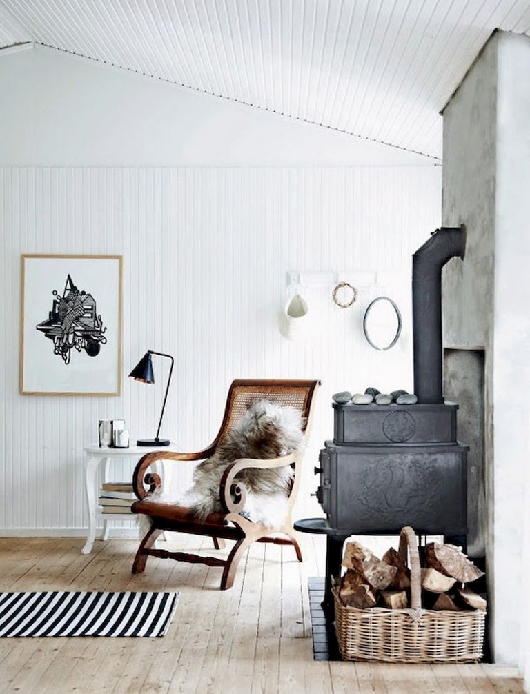 64+ Smart Scandinavian Fireplace Ideas Makeover for Your Living Room ...